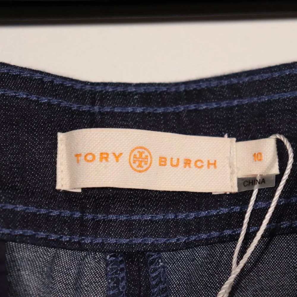 NWT Tory Burch Elise Mini Skirt in Resin Rinse Size 10